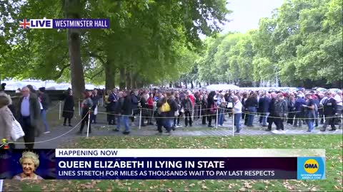 Queen Elizabeth II lies in state at Westminster Hall l GMA