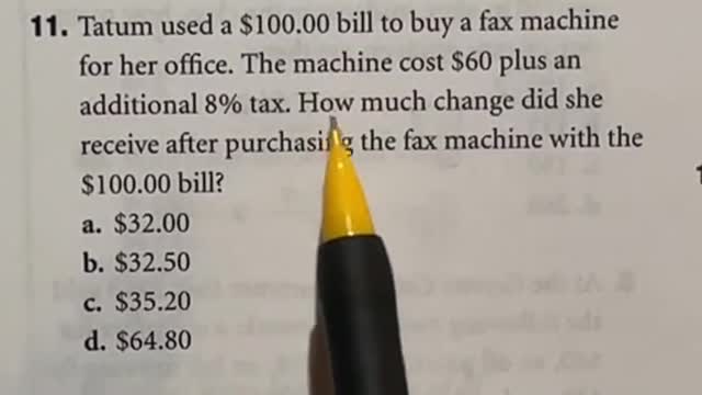 Finding totals after tax
