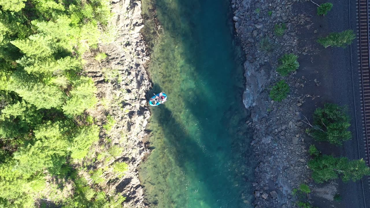 Drone outside Glacier NP