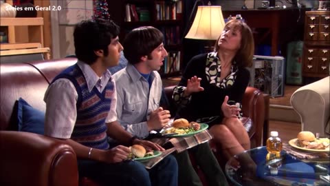 Big Bang A Teoria Howard dando ensina da mãe de Sheldon Dublado T01E04