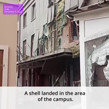 'A shell landed in the area of the campus