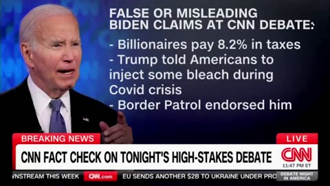 CNN Fact Checks Lying Joe Biden at Debate