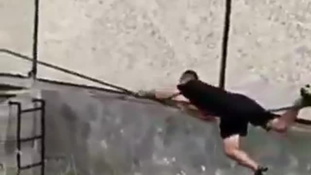 Funny rope crossing