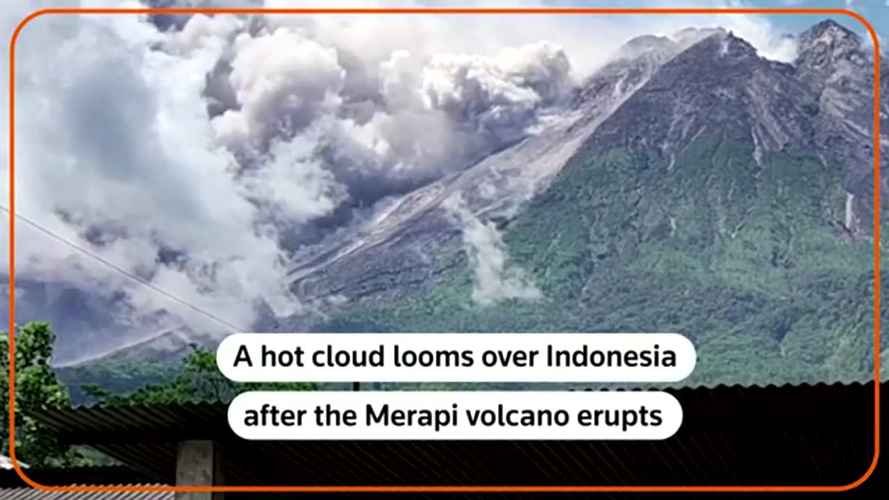 Indonesia is merapi velcano erupts spews hot cloud