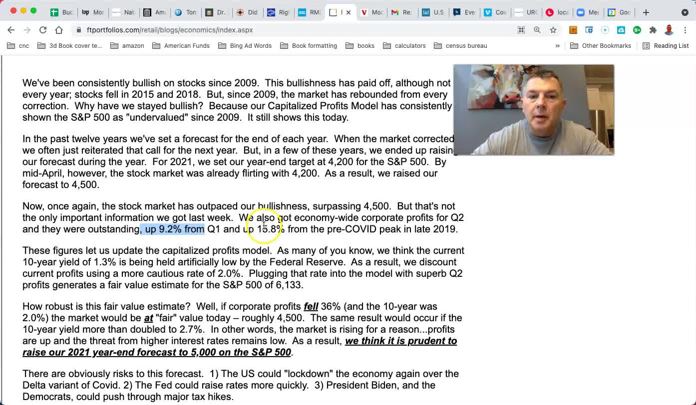 No Reason to Think a Market Crash is Coming