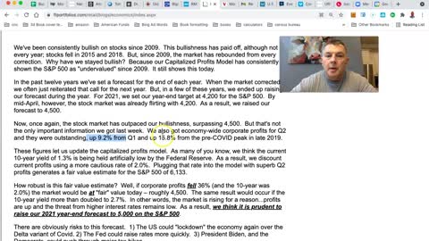 No Reason to Think a Market Crash is Coming