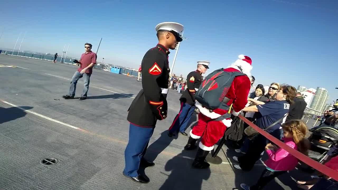 Skydiving Innovations USS Midway Santa Jump