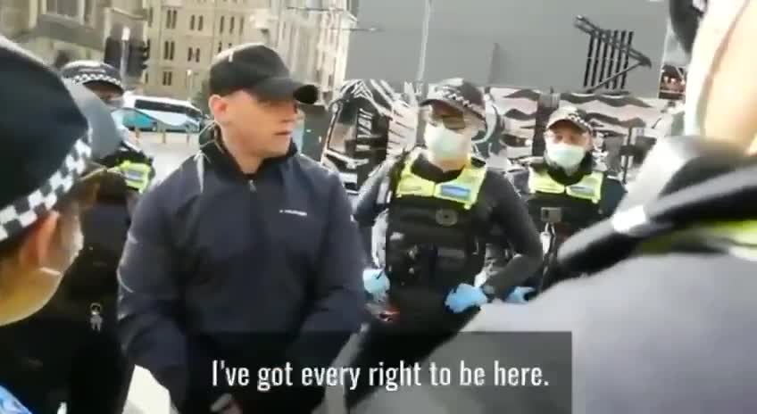 Violent Arrest In Melbourne Australia