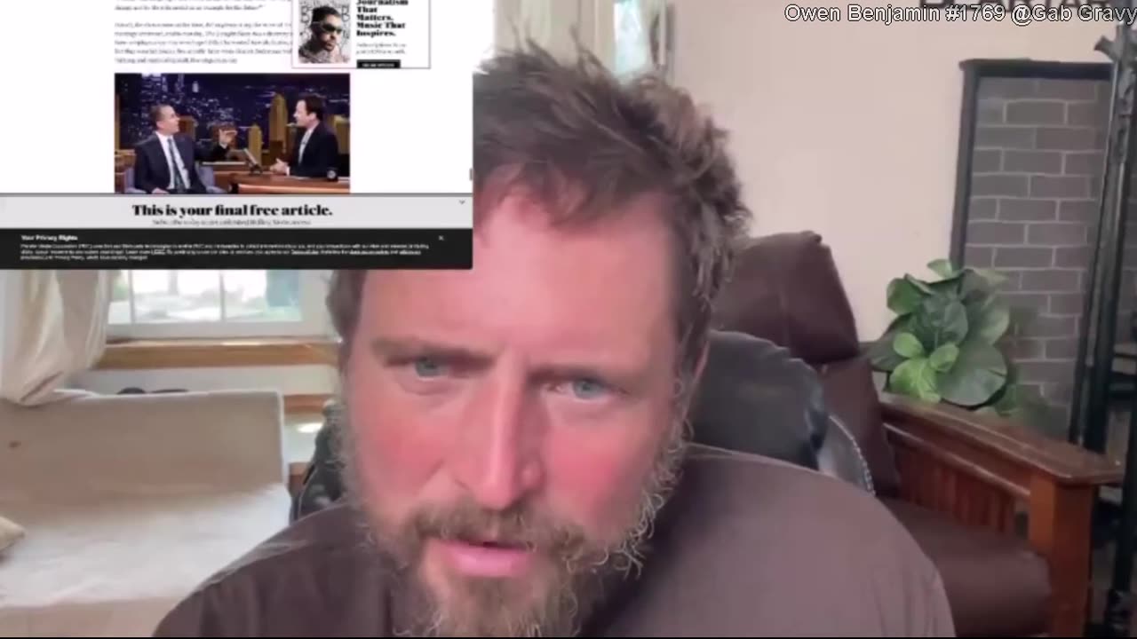Owen Benjamin Talks about Fallon and Selling out.
