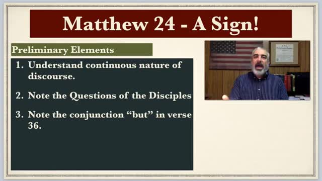 Matthew 24 #1 - A Sign