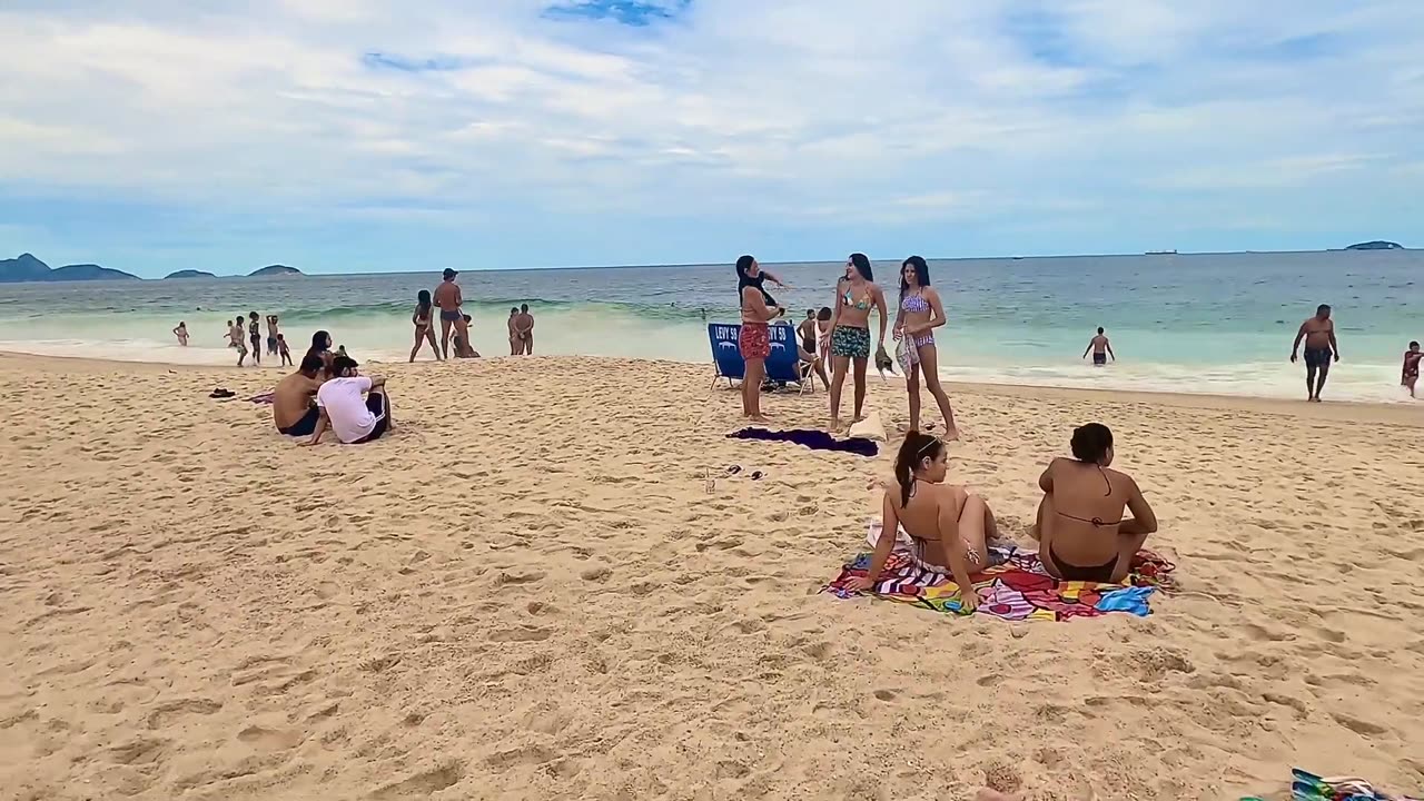 🇧🇷Rio de Janeiro COPACABANA Beach Walk Tour BRAZİL