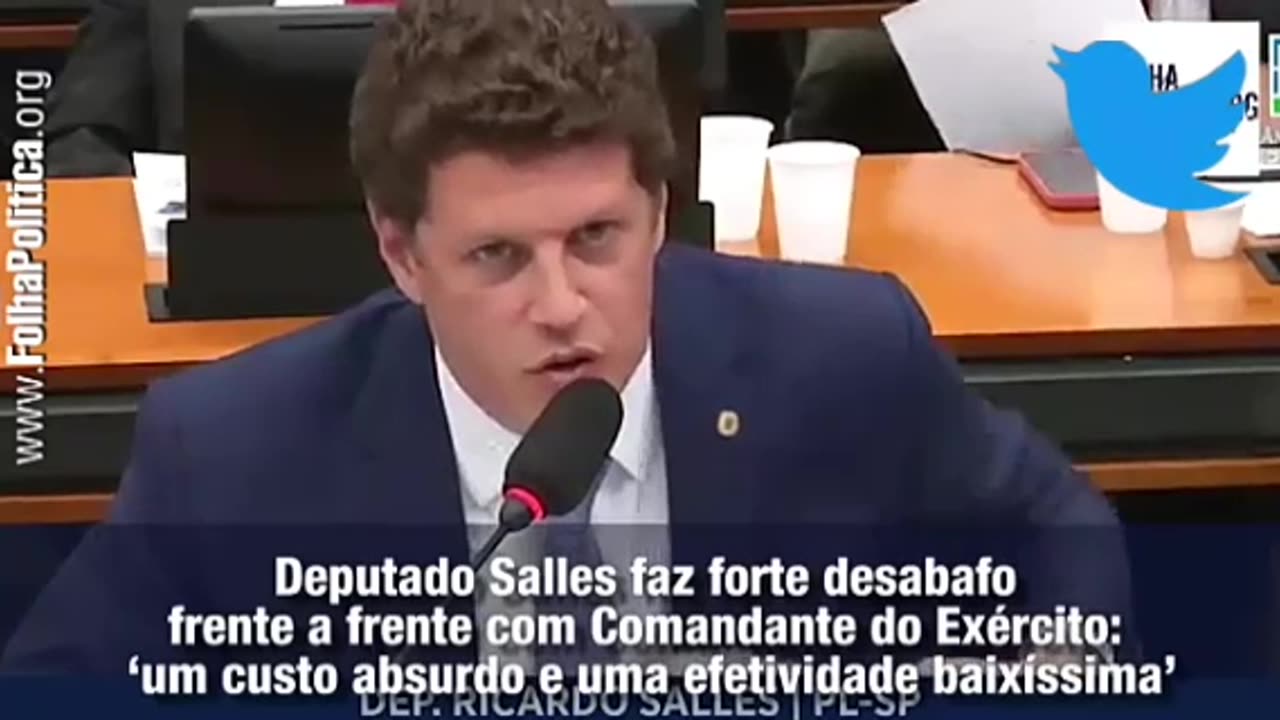 Deputado Salles faz forte desabafo frente a frente com Comandante do Exército: ‘um custo absurdo...