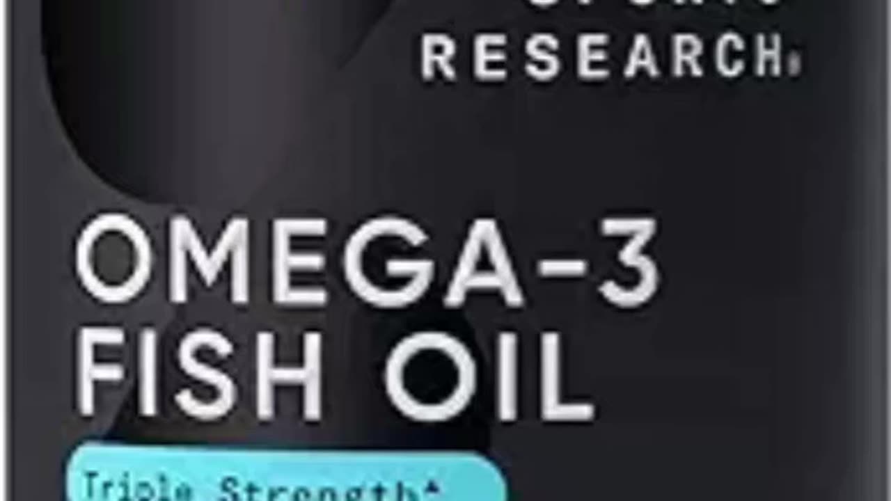 Limited Time Deal $21.56 Sports Research Triple Strength Omega 3 Fish Oil