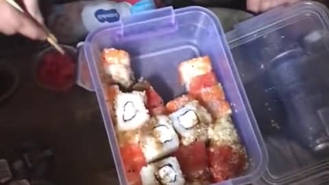 Ukrainians Get Sushi Delivered to the Trenches