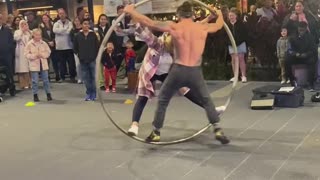 Birthday Stunt with Street Performer