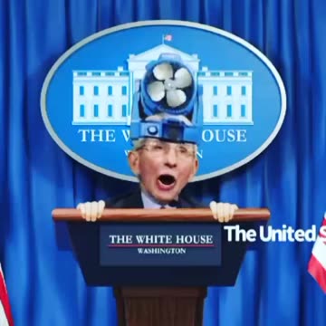Fauci Fan Head - Animation joke