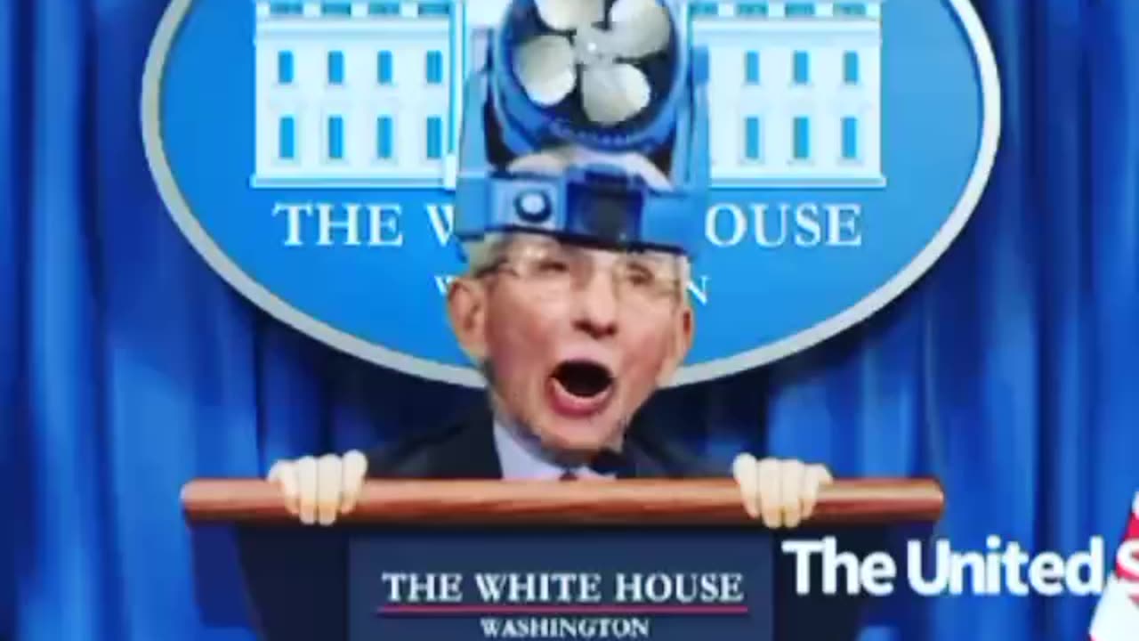 Fauci Fan Head - Animation joke