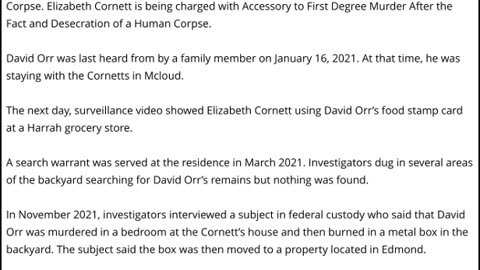 Oklahoma City Couple Arrested After Police Say Missing Man Was Murdered & Buried In Metal Box