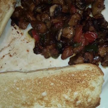 Leftovers for another pork cheesesteak sandwich