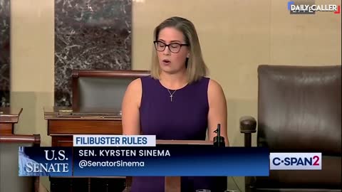 Sen. Kyrsten Sinema Won't Back Down On Filibuster