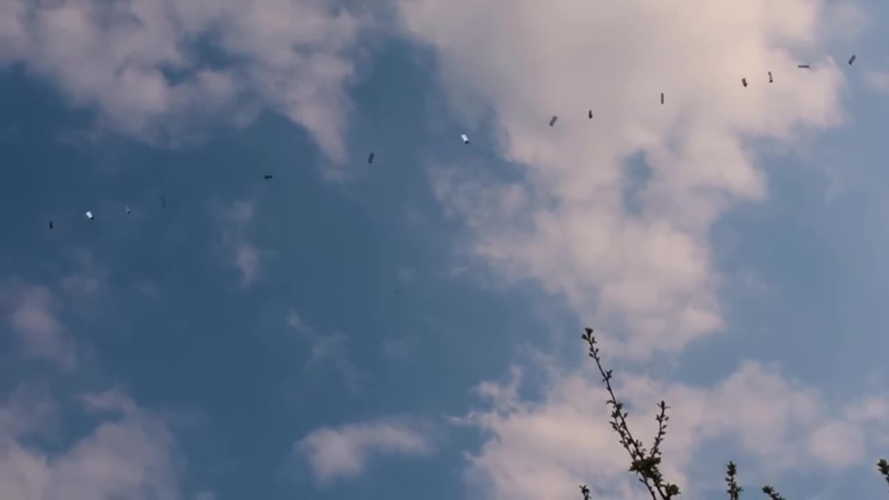 Starlink Satellites train seen in the sky LOW PASS Elon Musk SpaceX