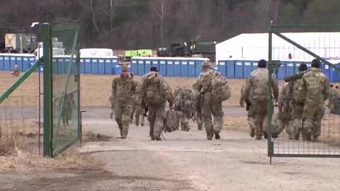 US Troops Set Up Camp Near Ukrainian Border