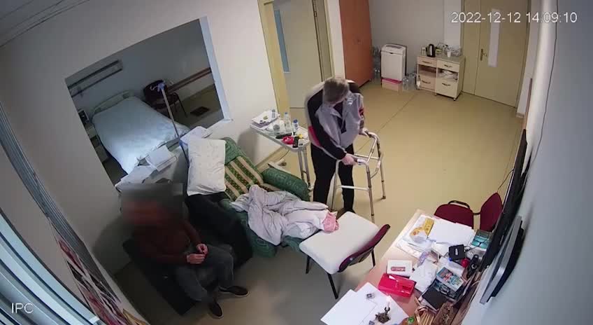 Videos from the ward where convict Mikheil Saakashvili was transferred from prison appeared