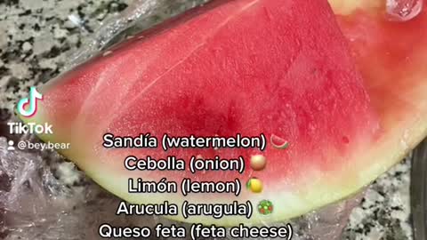 Watermelon (sandía too)! 😁🍉🥗