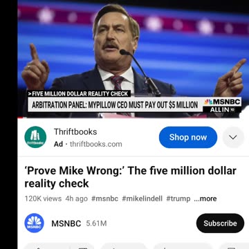 Mike Lindell has to sell a lot more pillows!