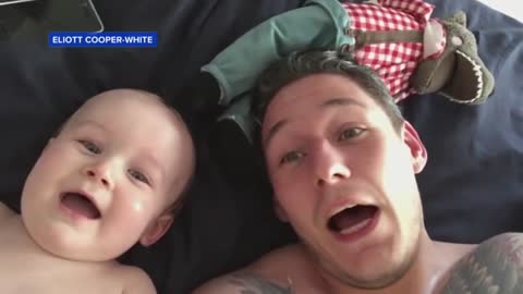 Baby Laughing Uncontrollably at Dad that make you smile