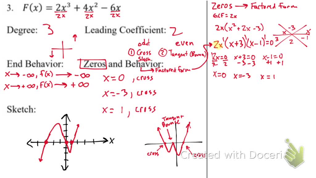 IM3 Oct 28th Graphing polynomials (Alg2 CC 9.3 MC#1 problem 3)