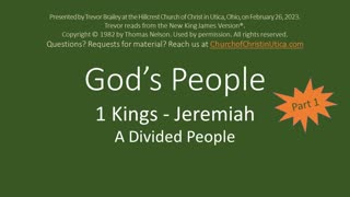 God's People, Lesson 15: A Divided People, Part 1