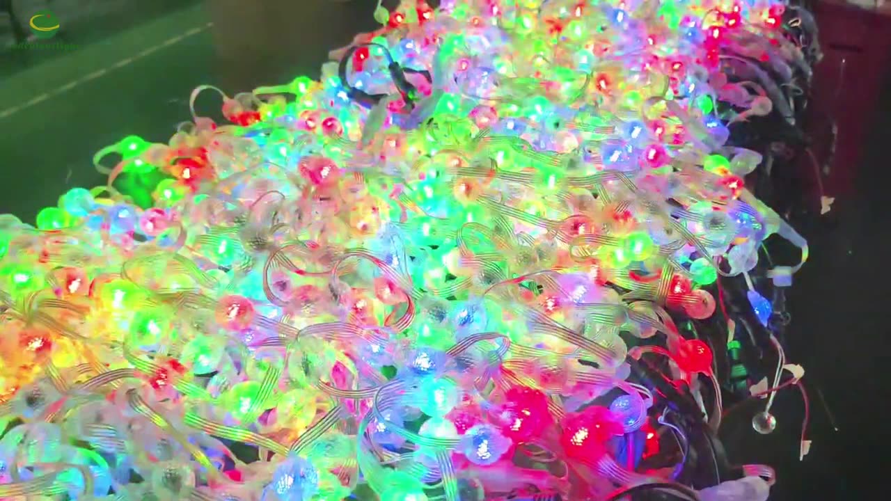 rgb 35mm crystall ball string light