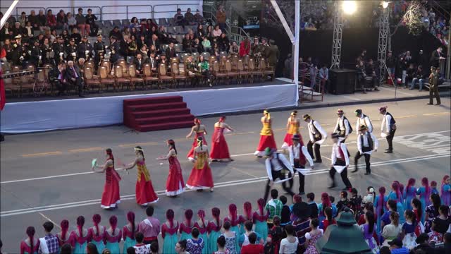 South American Cultural dance in Santiago, Chile