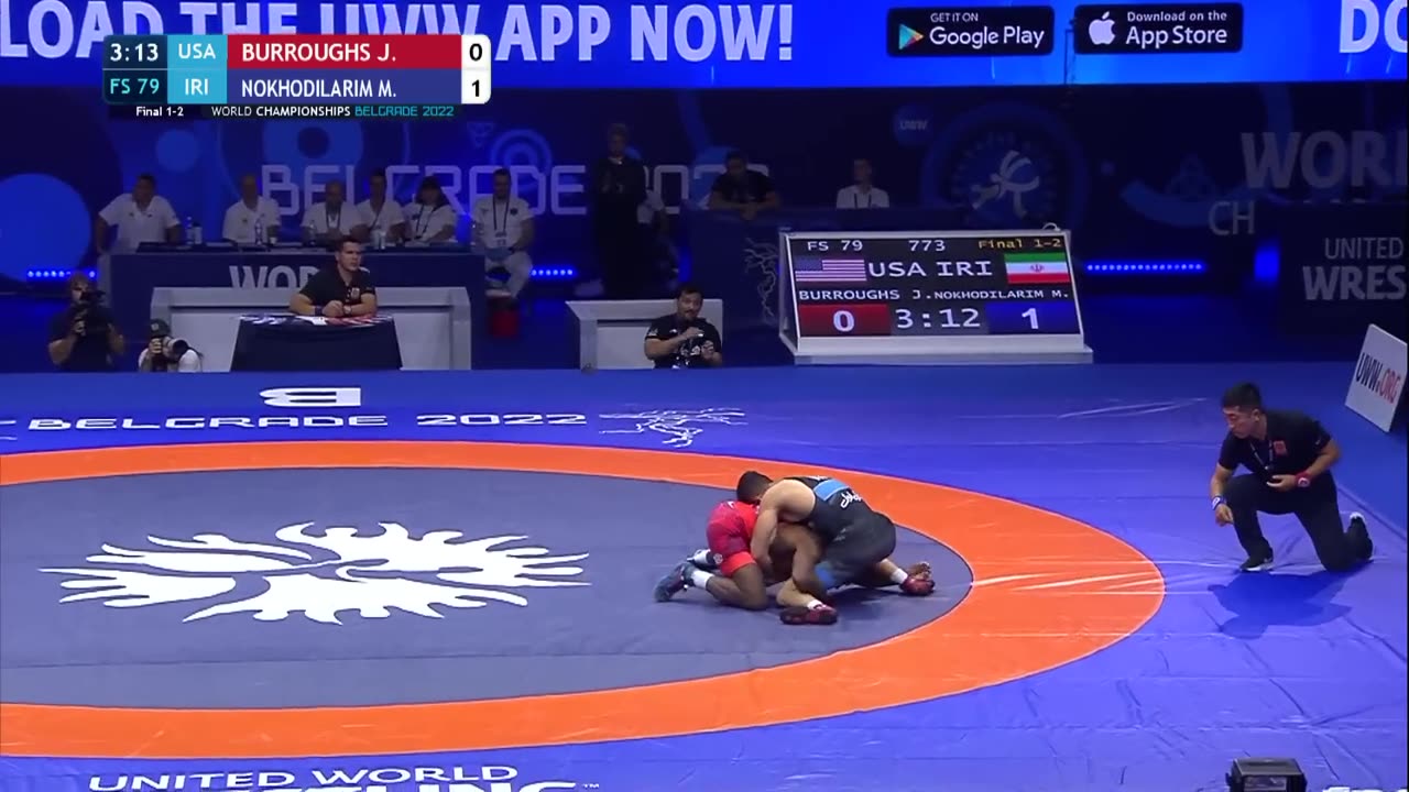 Jordan Burroughs (USA) vs Mohammad Nokhodilarimi (IRI) - Final // world Championships //