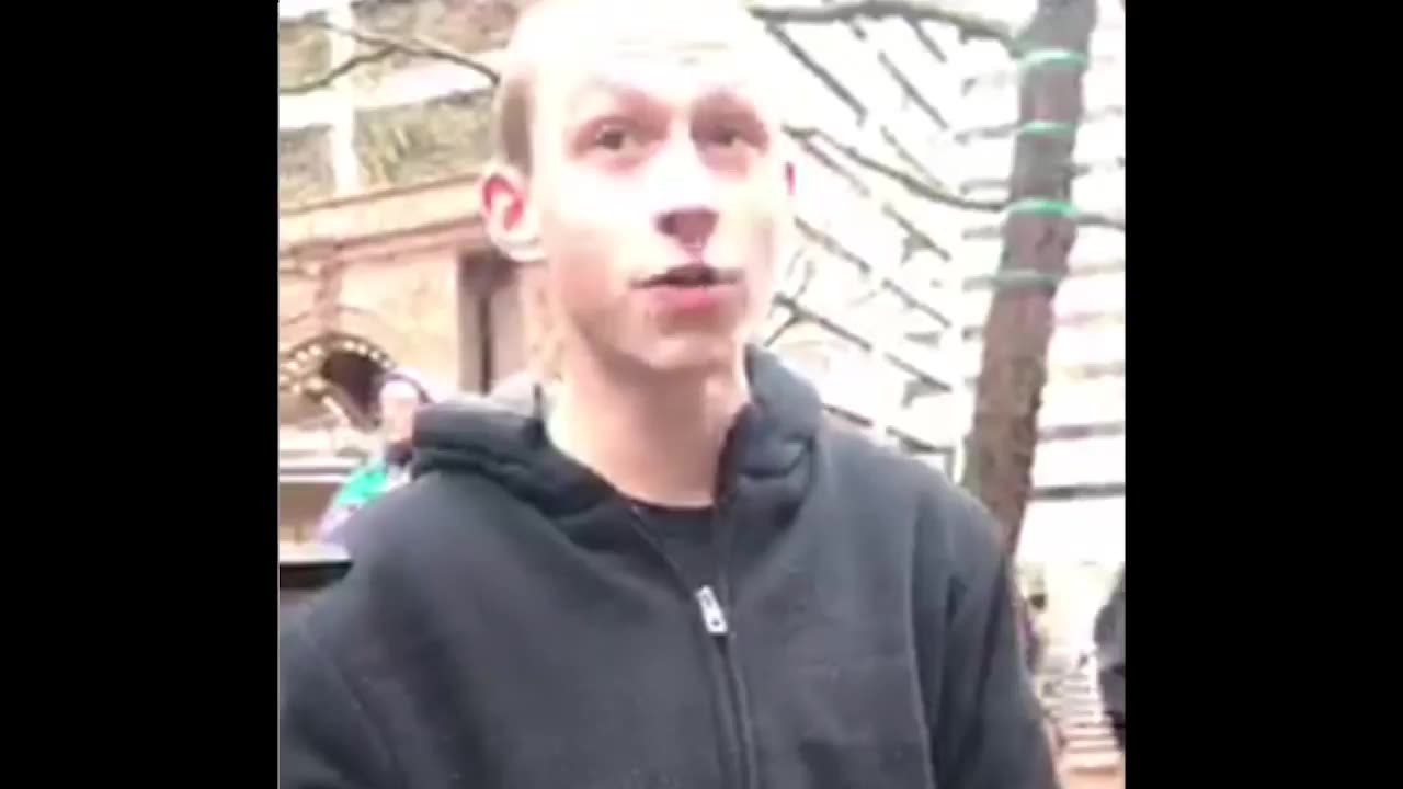 Feb 20 2017 Portland State student journo Mike B. threatened for filming Antifa