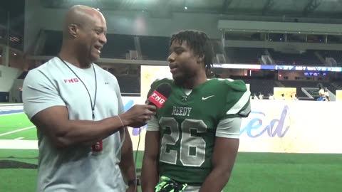 Reedy QB Braden Hernandez & RB Triston Airy talk to Kenny Matthews about their 35-28 win vs Wakeland