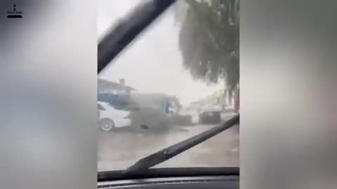 The Sky Is Bombarding Dubai Without Mercy! Super Storm Destroyed Buildings In Sharjah