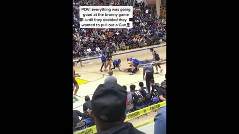 Bronny James RUNS OFF COURT After G*N FIGHT During Basketball Game