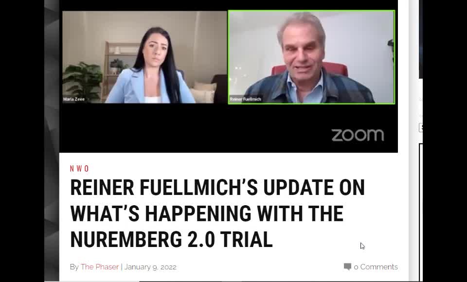 Renier Fuellmich Update on Nuremberg 2.0