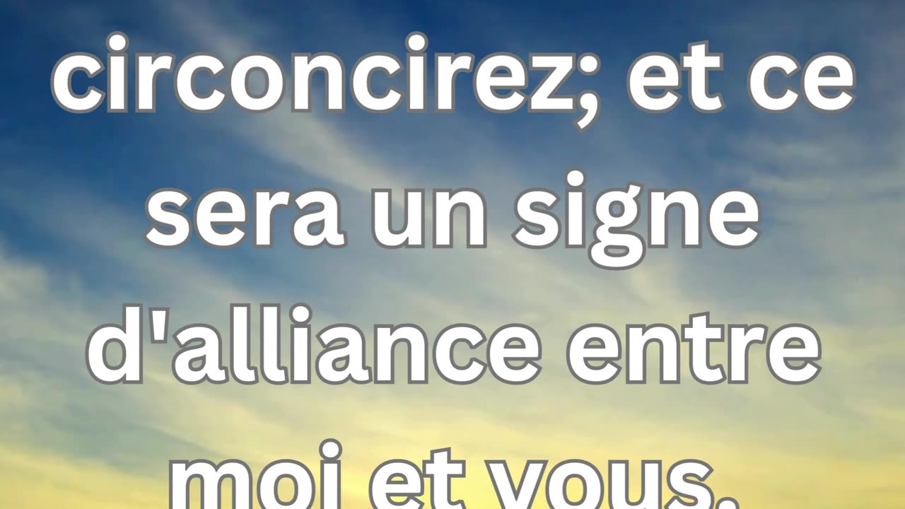 "La Circoncision de l'Alliance : Genèse 17:11"