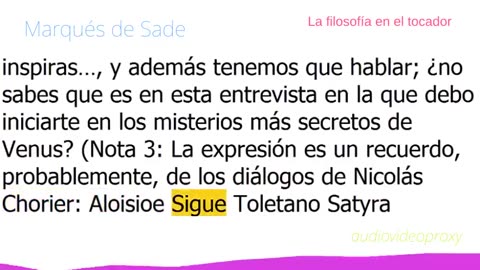 Marqués de Sade - La Filosofía en el Tocador 1/2