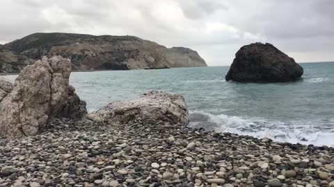 The magnificent atmosphere of the Mediterranean Sea in Cyprus