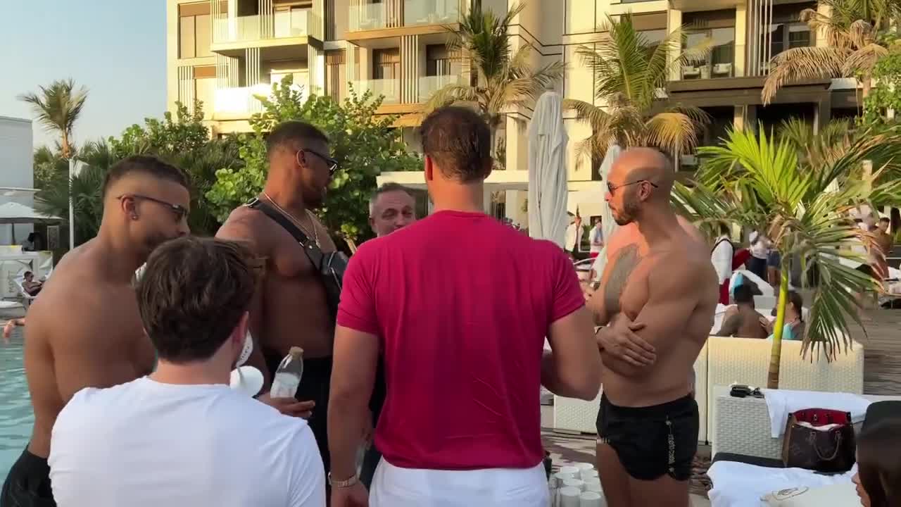 Andrew Tate & Tristan Tate Meet Anthony Joshua In Dubai!