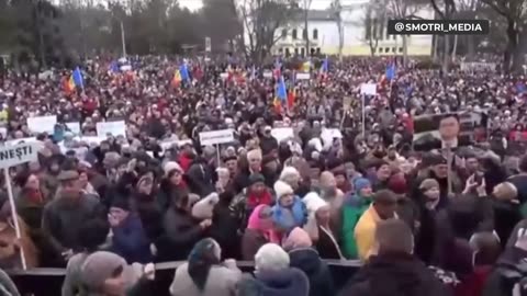 BREAKING NEWS: DEMONSTRATION IN MOLDOVA AGAINST THE WAR AGAINST RUSSIA