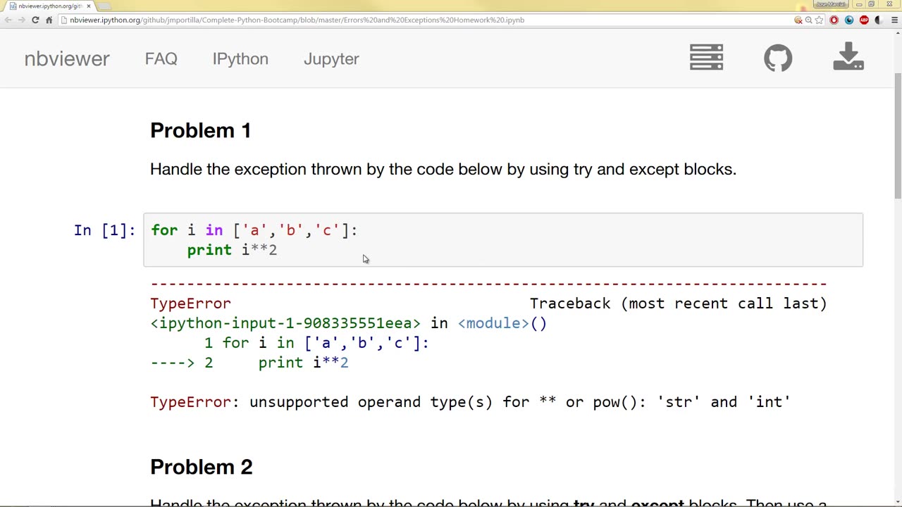 #41 python programming for beginners - Errors and Exceptions homework Assignment