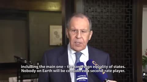 Russian FM Lavrov talks about a future multipolar world