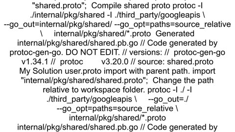 proto file is already registered with different packages