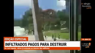 Infiltrados pagos para destruir no Brasil