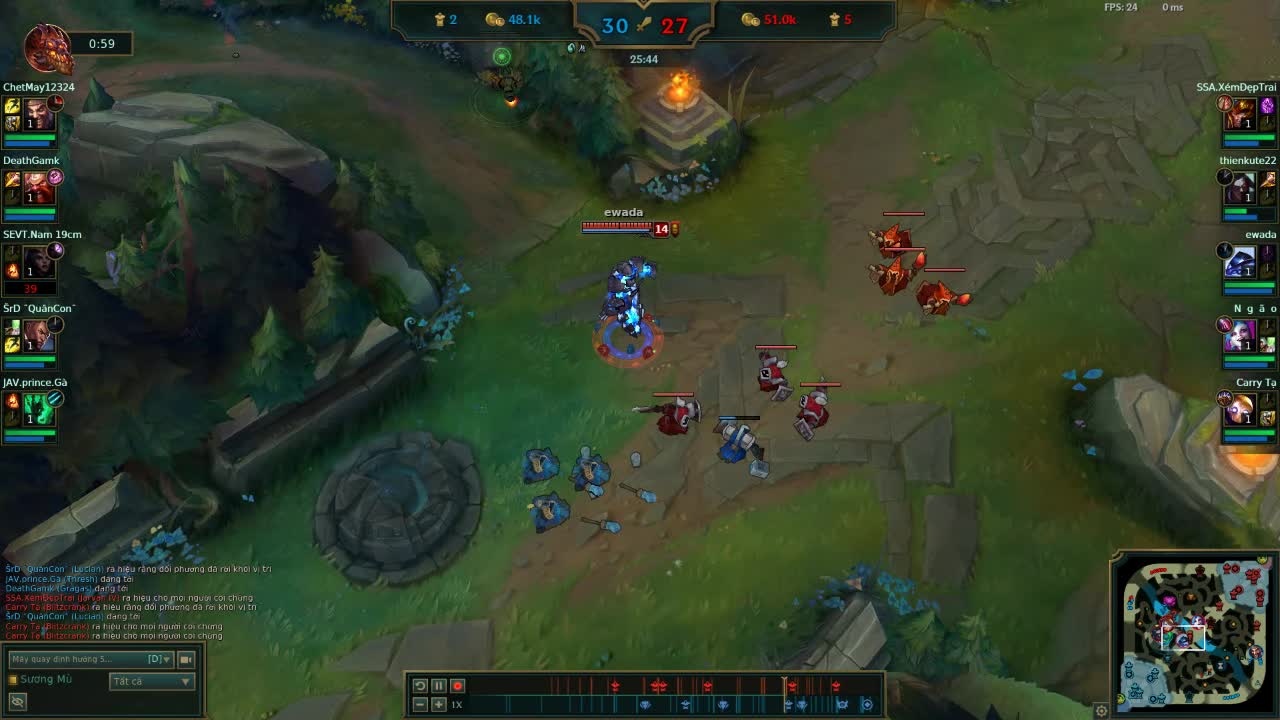 league of legends: triple kill at a moment
